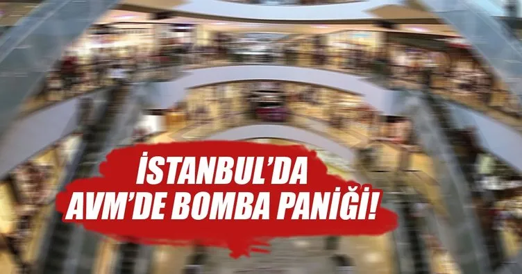 İstanbul’da AVM’de bomba paniği!