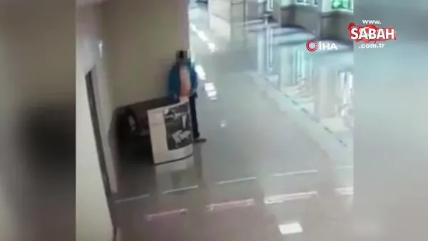 İstanbul'da corona virüsüne karşı mücadele eden sağlık çalışanlarının eşyaların çalan hırsız kamerada | Video