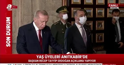 Son Dakika: Cumhurbaşkanı Erdoğan YAŞ kararları öncesi Anıtkabir’i ziyaret etti | Video
