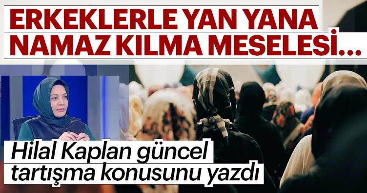 Erkekle yan yana namaz