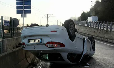Samsun’da otomobil takla attı: 1 yaralı