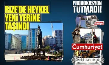Atatürk heykeli provokasyonu tutmadı!