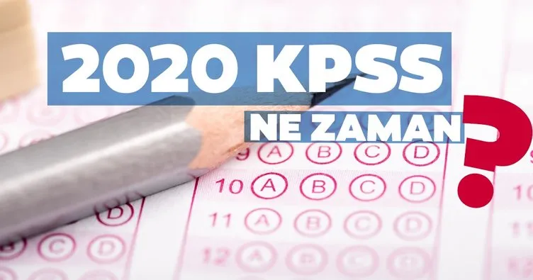 KPSS sınavı ne zaman ve hangi tarihte yapılacak? ÖSYM ile 2020 KPSS sınav tarihlerini açıkladı mı?