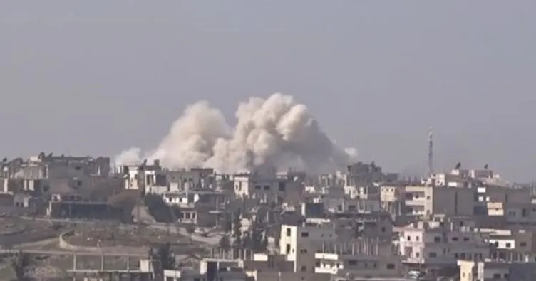 Katil Esad yine varil bombasıyla saldırdı