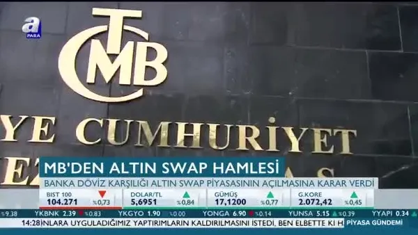Merkez Bankası'ndan altın swap hamlesi