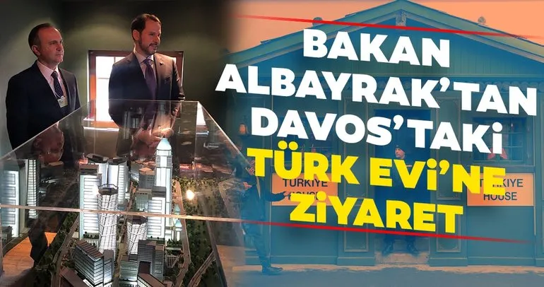 Bakan Albayrak’tan Davos’taki Türk Evi’ne ziyaret
