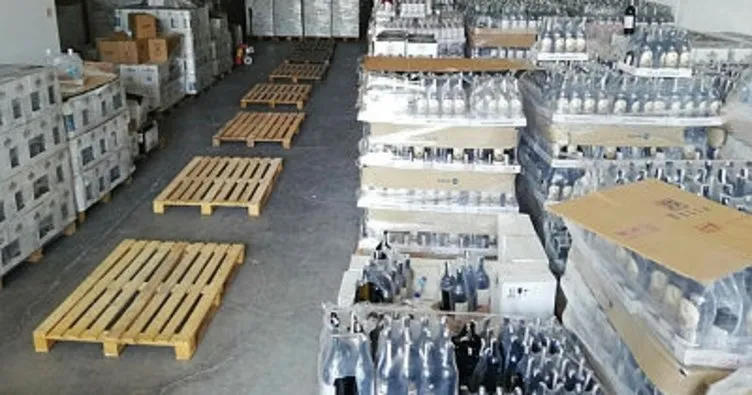 Antalya’da 9 bin 51 şişe sahte içki ele geçirildi