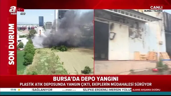 Son dakika: Bursa'da gıda fabrikasında yangın | Video