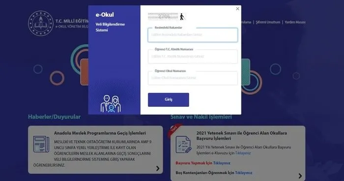 e okul karne notlari goruntuleme sayfasi erisime acildi e okul vbs giris ekrani ile dijital karne goruntuleme nasil yapilir e okul karne notlari sorgulama sayfasi 2021 egitim haberleri