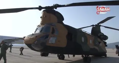 Uçan kule ‘Chinook’ göreve başladı | Video