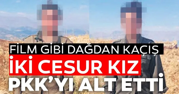 İki cesur kız PKK’yı alt etti