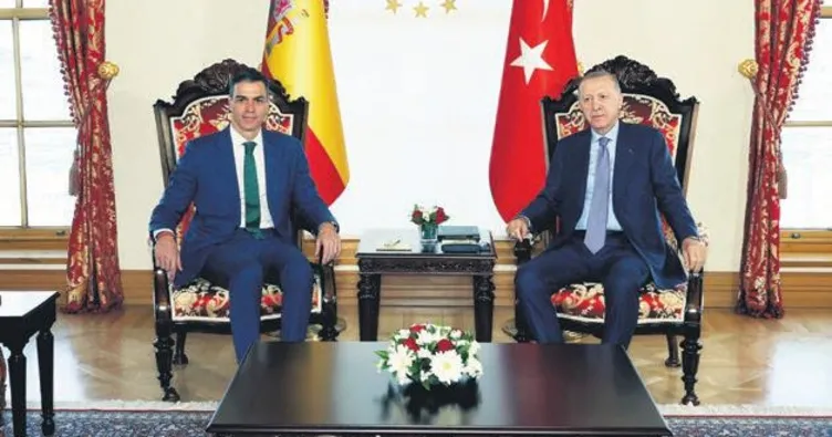 İspanya Başbakanı Sanchez’i kabul etti