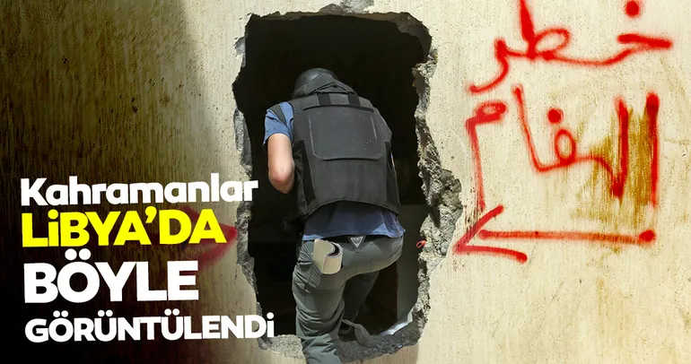 Libya’dan SON DAKİKA görüntüleri: İmha ekibi kahramanlarımız böyle görüntülendi