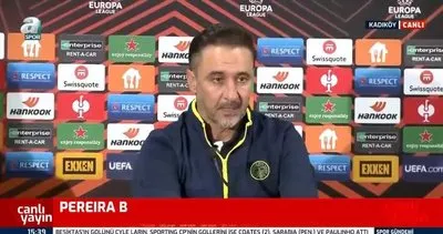 Fenerbahçe teknik direktörü Pereira’dan hakemlere tepki!