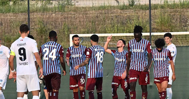 Trabzonspor, Zeleznicar Pancevo’yu 3 golle geçti!