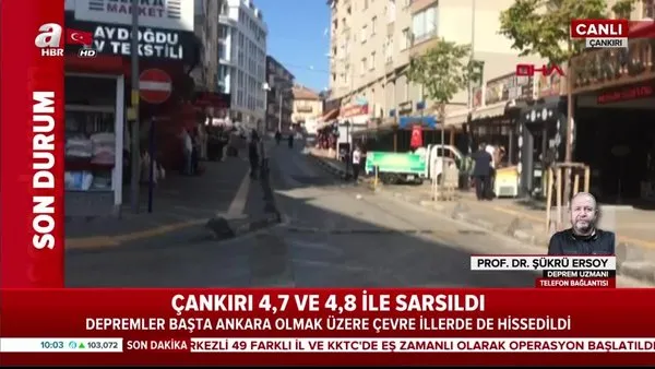 Son dakika: Çankırı'da deprem meydana geldi! Prof. Dr. Ersoy Ankara'da da hissedilen depremi yorumladı