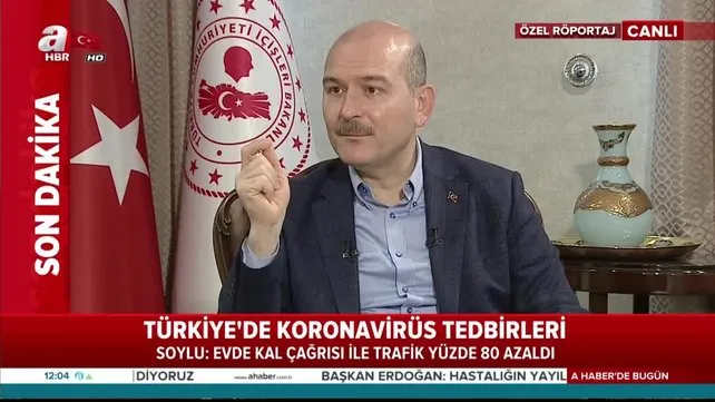 Türkiye'de sokağa çıkma yasağı olacak mı? İçişleri Bakanı Soylu'dan canlı yayında flaş corona virüsü açıklamaları! | Video