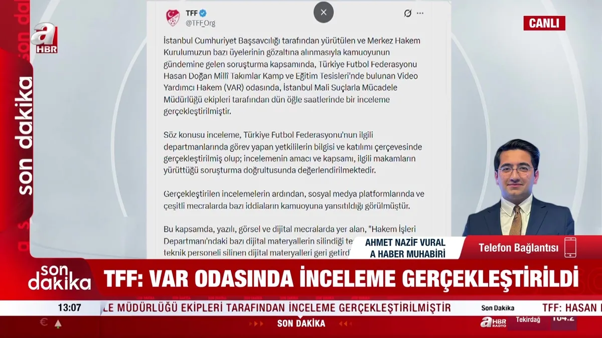 TFF: VAR odasında inceleme gerçekleştirildi! | Video