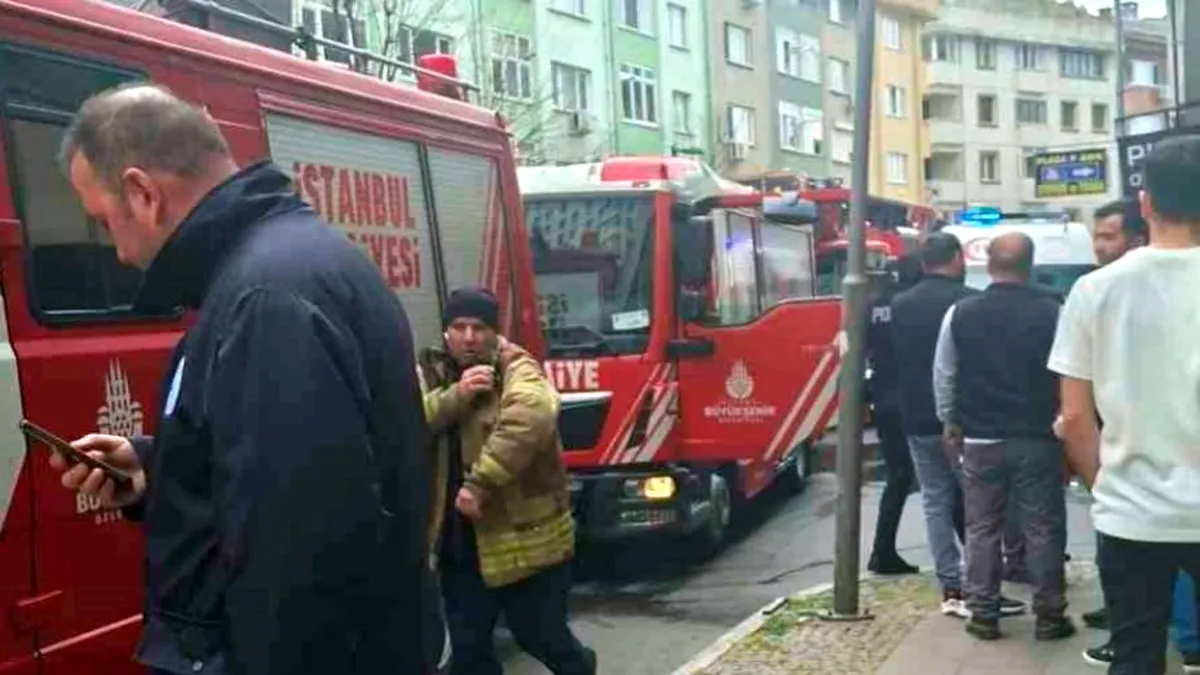 Şişli'de baca yangını paniğe neden oldu