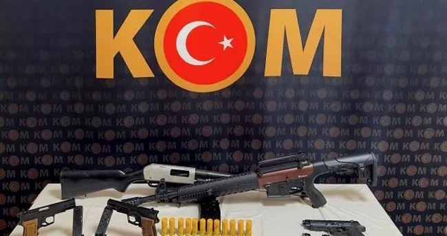 Rize’de kontrollerden silah çıktı