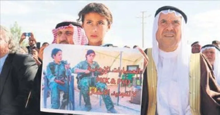Suriye’de PKK protesto edildi