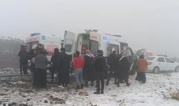 Diyarbakır’da sis ve kar nedeniyle kaza: Yaralılar var!