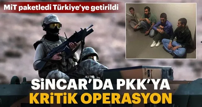 4 terörist, Irak'tan Türkiye'ye getirilerek emniyet güçlerine teslim edildi