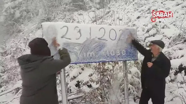 Bartın'ın yüksek kesimlerinde kar yağışı başladı | Video