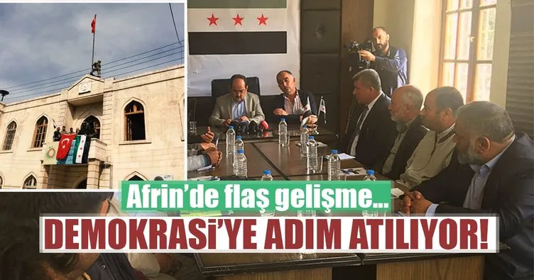 Afrin'de Geçici meclis kuruldu