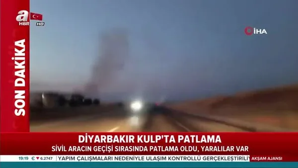 Diyarbakır Kulp’ta sivil aracın geçişi sırasında patlama