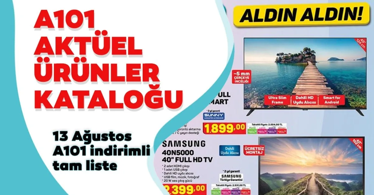 A101 Aktuel Urunler Katalogunda 13 Agustos 2020 Buyuk Yaz Indirimleri Basliyor Bu Hafta A101 Aktuel Urunlerde Hangi Indirimler Var Son Dakika Haberler