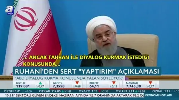 Ruhani'den sert yaptırım açıklaması
