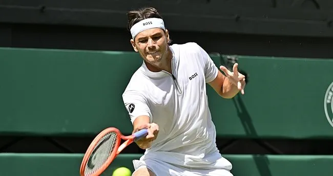 Wimbledon’da tek erkeklerde dünya 5 numarası Taylor Fritz, çeyrek finale yükseldi