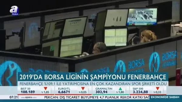 2019'da Borsa liginin şampiyonu Fenerbahçe