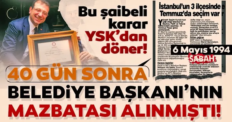 Bu şaibeli karar YSK’dan döner!