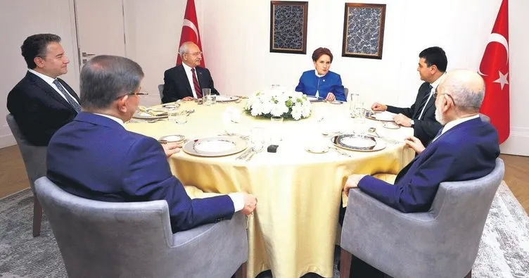 Altılı masayı sarsan istifa