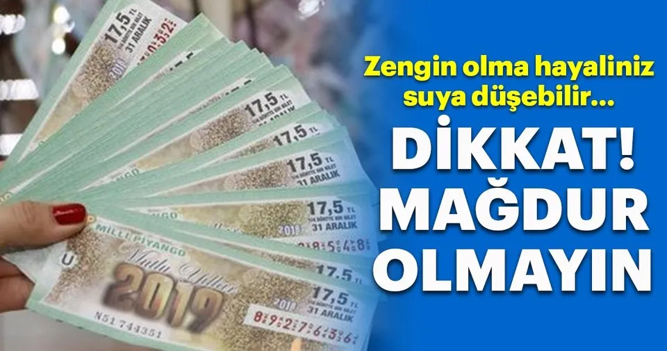 Milli piyango bileti alırken nelere dikkat etmek gerekir? Son Dakika