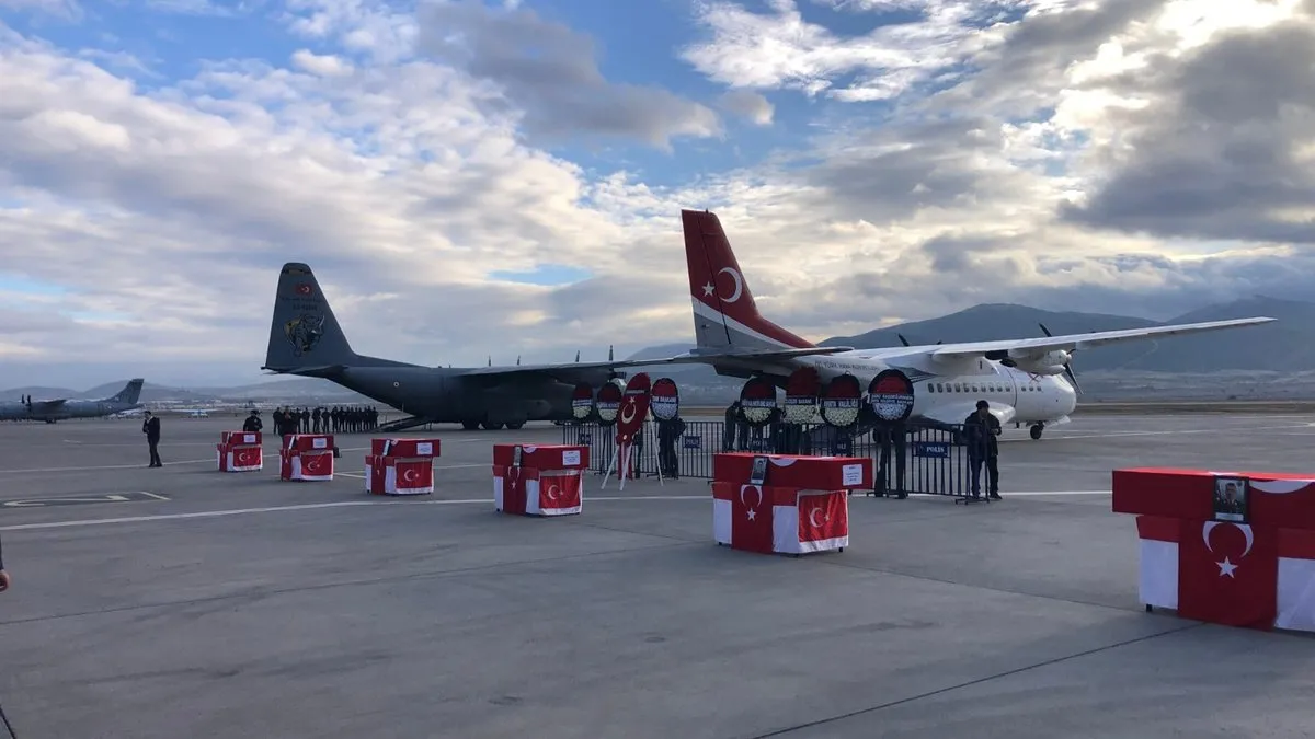 Isparta'da helikopter kazası: 6 şehit törenin ardından memleketlerine gönderildi