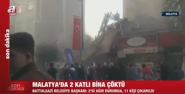 Malatya'da çöken binadan kendi imkanlarıyla çıktı! Şoku atlatamayan vatandaş kamerada - 3