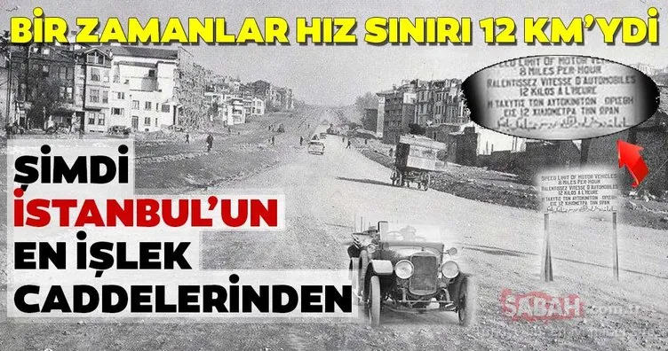 Şimdi İstanbul’un en işlek caddesi! Bir zamanlar hız sınırı 12 KM’ydi- İşte ilk kez göreceğiniz Eski İstanbul fotoğrafları
