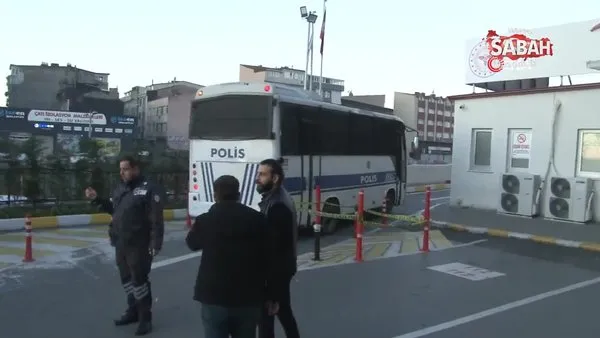 Adliye önündeki terör saldırısında gözaltına alınan şüpheliler adliyeye sevk edildi | Video
