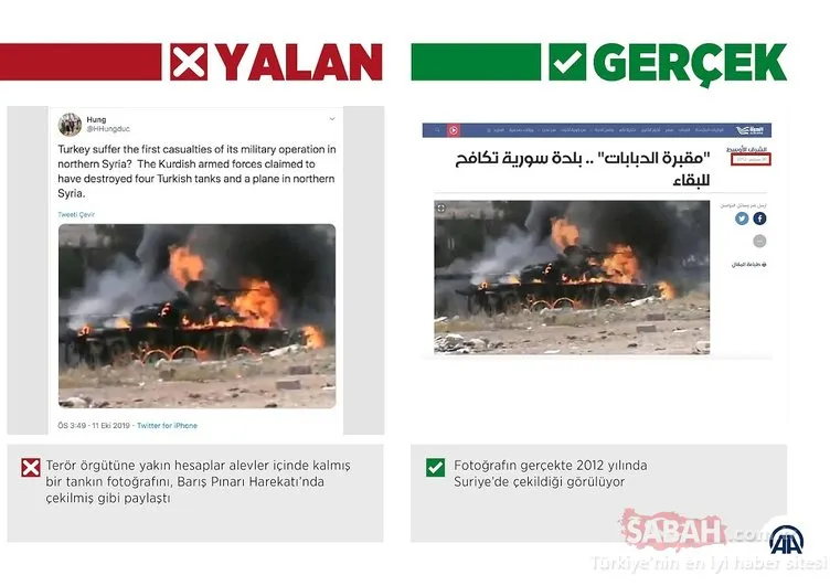 YPG/PKK yanlılarının yaptığı kara propaganda böyle çöp oldu!