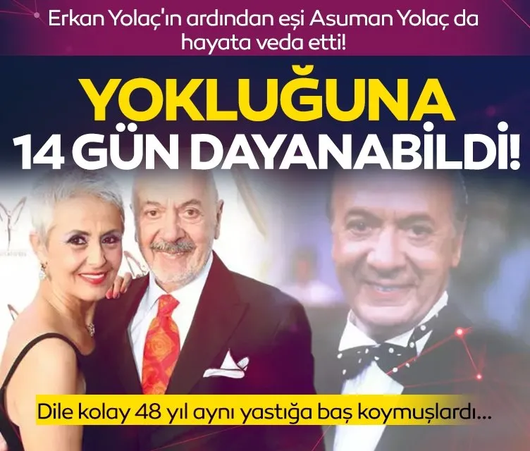 Erkan Yolaç’ın vefatından 14 gün sonra eşi Asuman Yolaç da hayata veda etti!