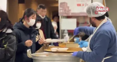 Türk sivil toplum kuruluşlarından Japonya’daki depremzedelere sıcak yemek dağıtımı | Video