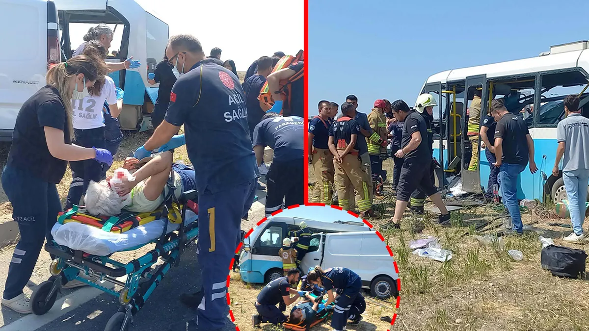 Manisa’da can pazarı! Midibüsle panelvan çarpıştı: Ölü ve yaralılar var! Manisa’da can pazarı! Midibüsle panelvan çarpıştı: Ölü ve yaralılar var!