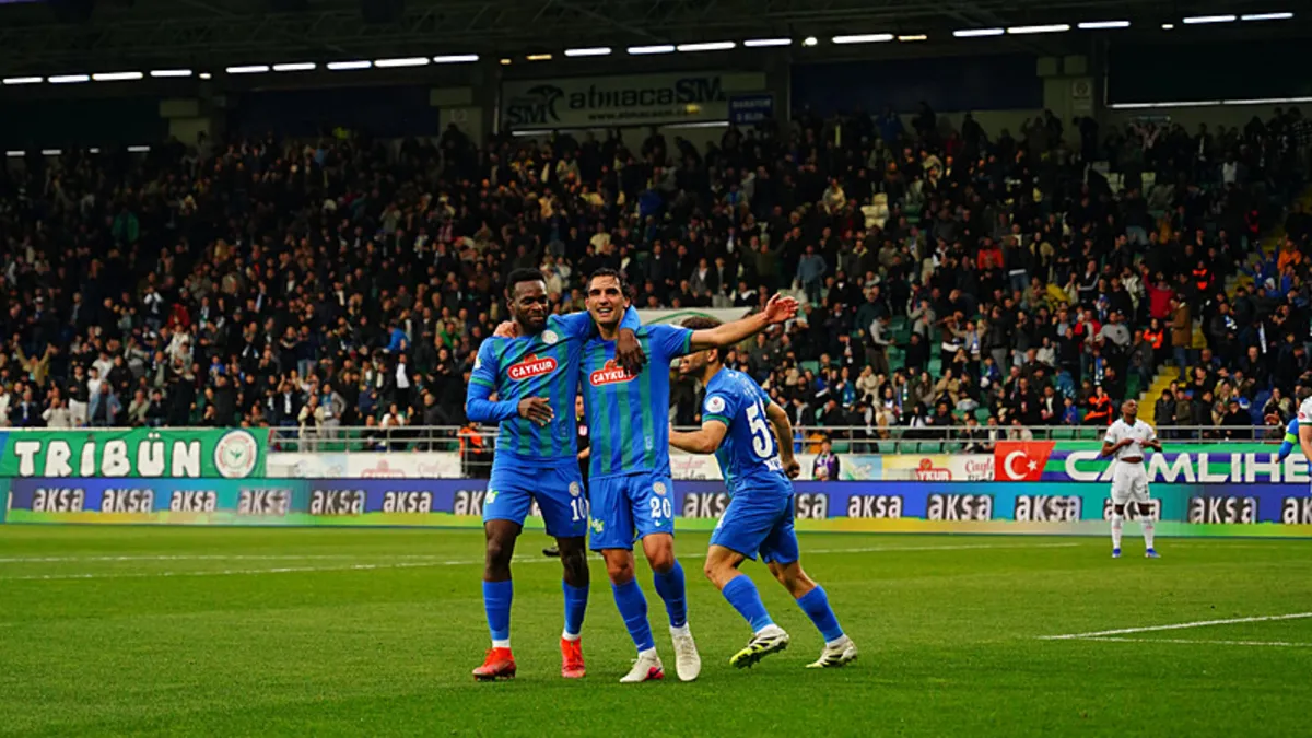 Rizespor, Konyaspor karşısında 3 golle geri döndü! Rizespor, Konyaspor karşısında 3 golle geri döndü!