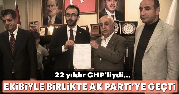 Şırnak CHP eski il başkanı ve 120 kişi AK Parti’ye geçti