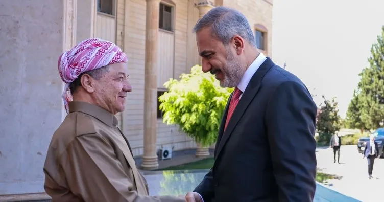 Dışişleri Bakanı Fidan Mesut Barzani ile görüştü