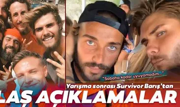 Survivor Barış’tan yarışma sonrası son dakika açıklamalar... Survivor Barış Murat Yağcı: Sabaha kadar uyuyamadım