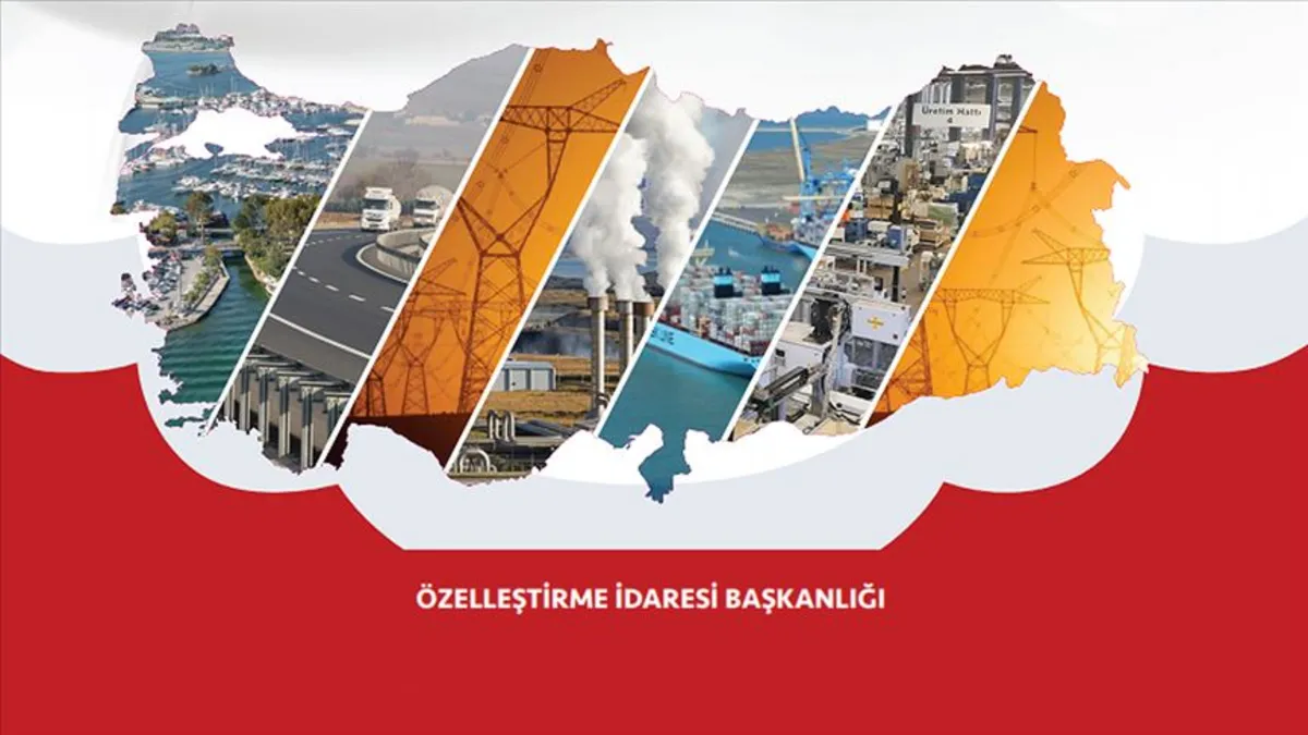 Özelleştirme İdaresi Başkanlığı logosu ve üzerinde 'Taşınmaz Satışı Onaylandı' yazısı.